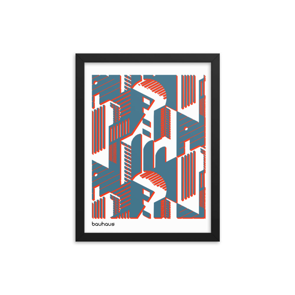 Bauhaus Rooms Framed Print