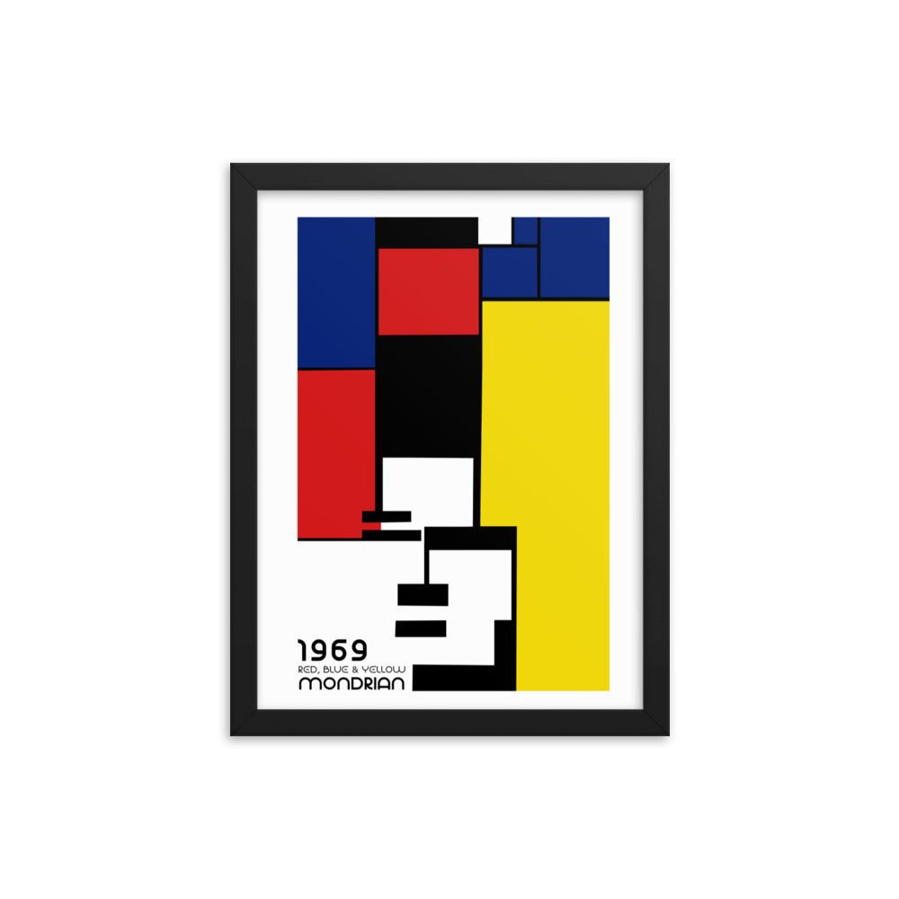 Mondrian 1969 Bauhaus Framed Print