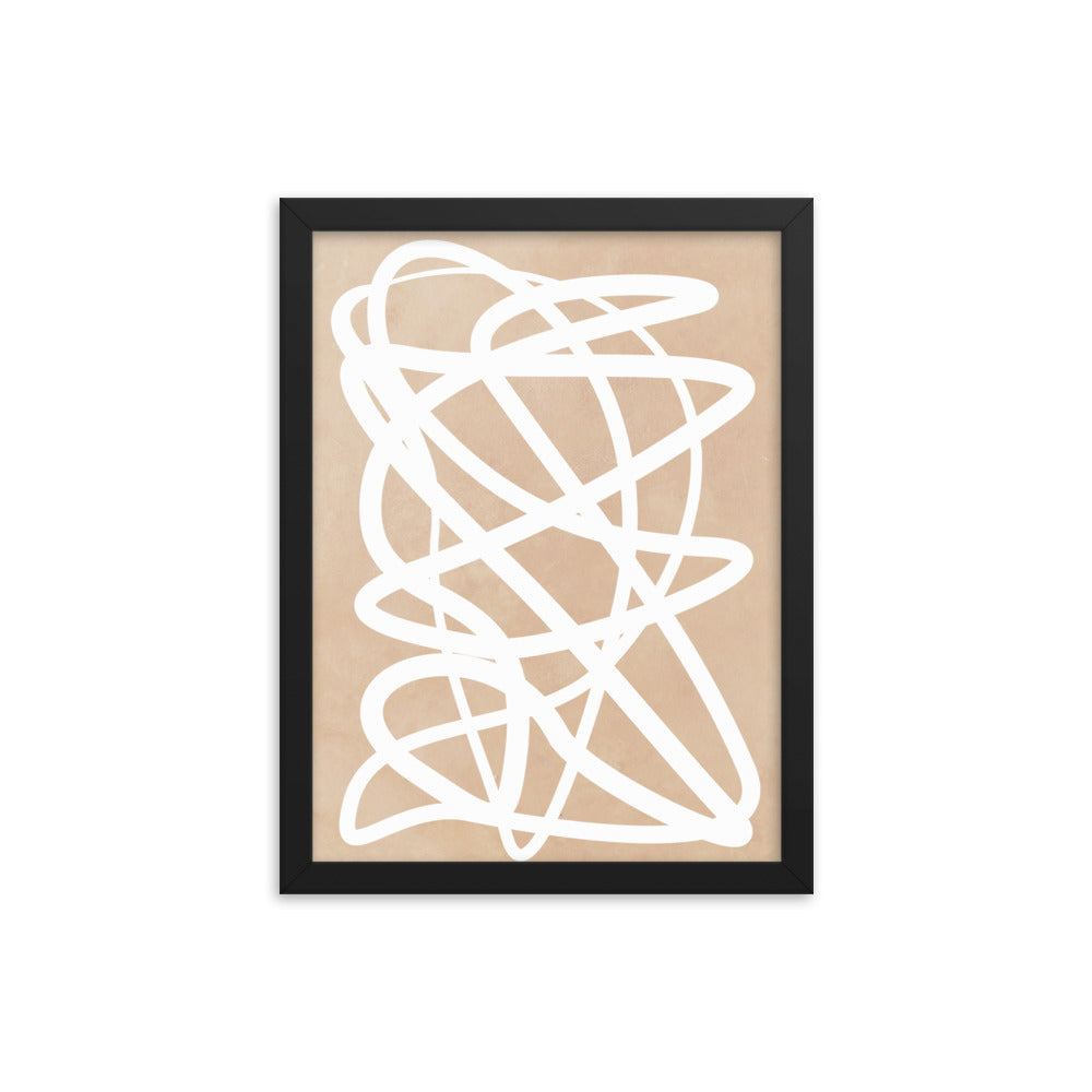 Nude Doodle Framed Print