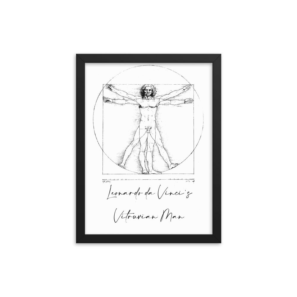 Leonardo da Vinci's Vitruvian Man Framed Print