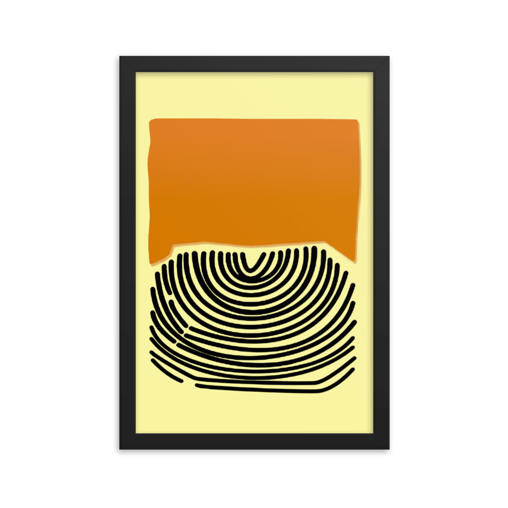 Desert Lines Framed Print