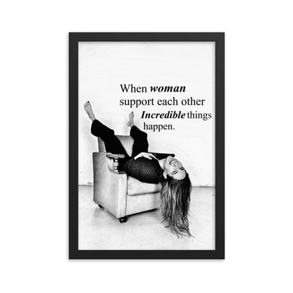 Incredible Women Framed Print