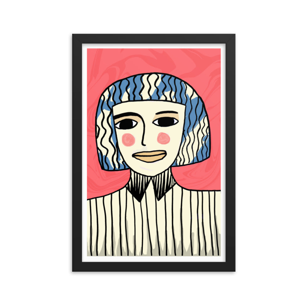 Face Obscurity Framed Print