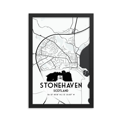 stonehaven map print 