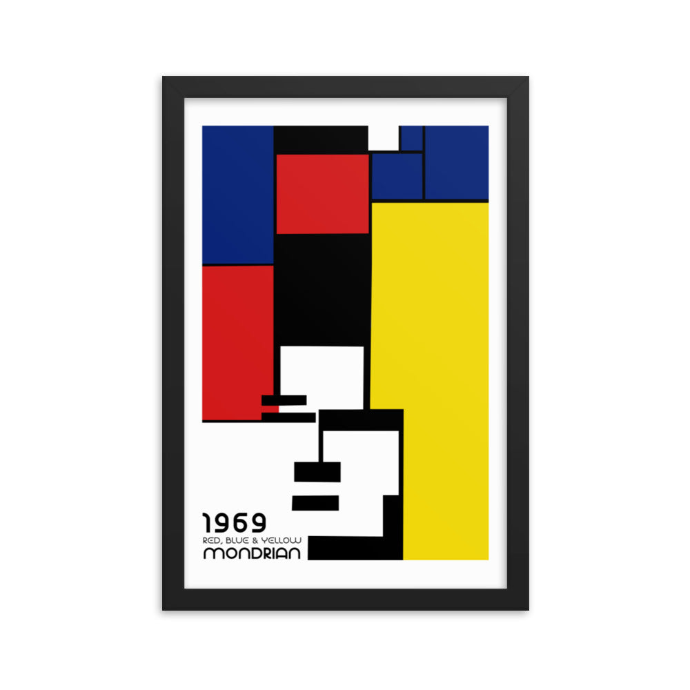 Mondrian 1969 Bauhaus Framed Print