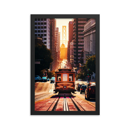 San Fran Cable Car Framed Print