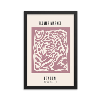 London Flower Market Framed Print
