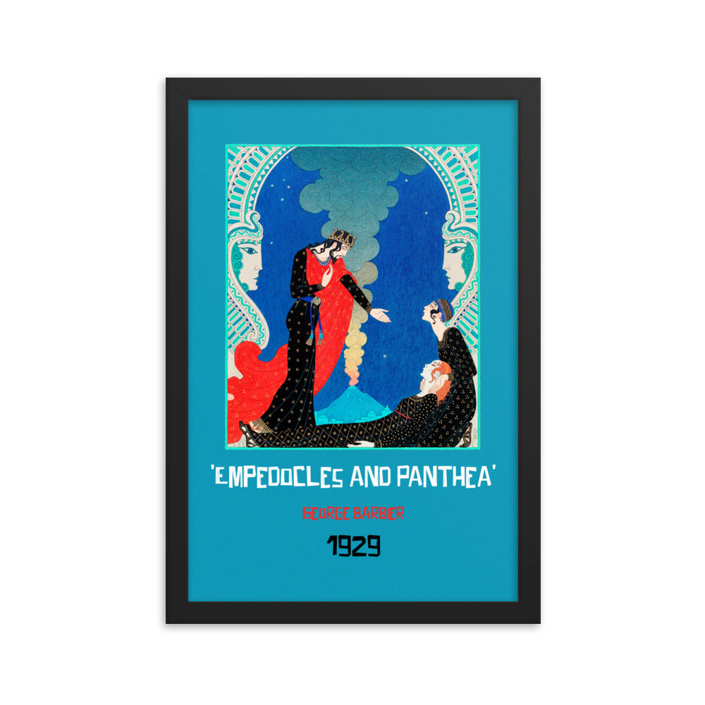 Empedocles and Panthea (1929) Framed Print