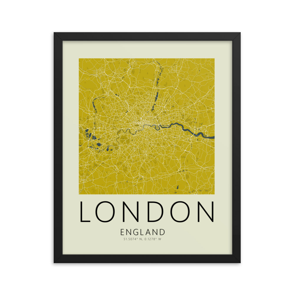 London Map Framed Print