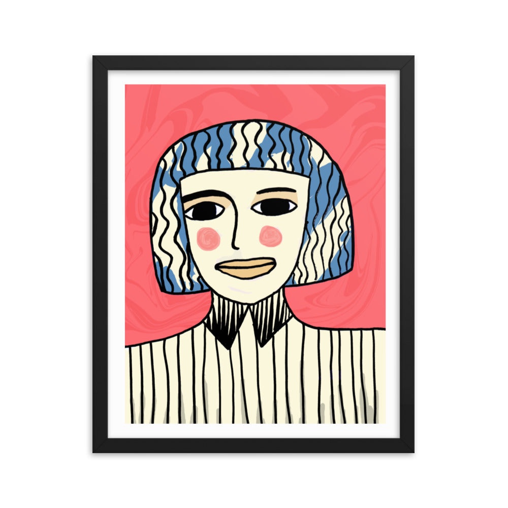 Face Obscurity Framed Print