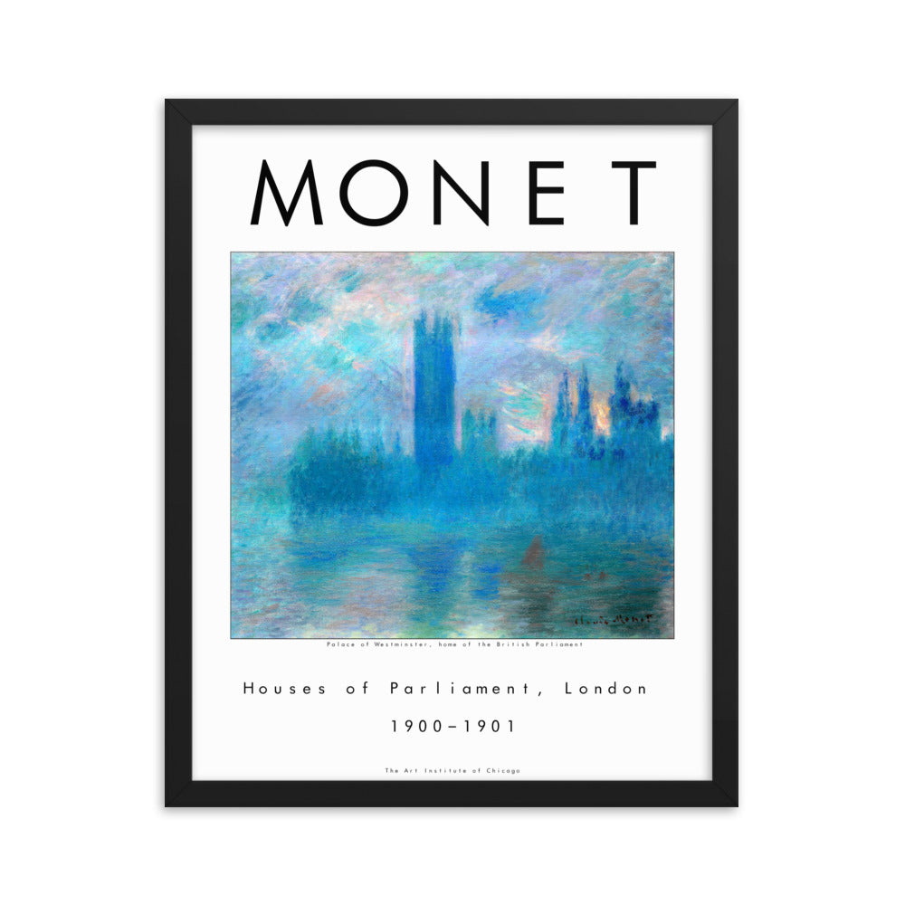 Houses of Parliament by Claude Monet Framed Print