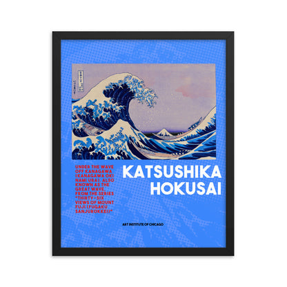 The Great Wave Off Kanagawa - Hokusai Framed poster