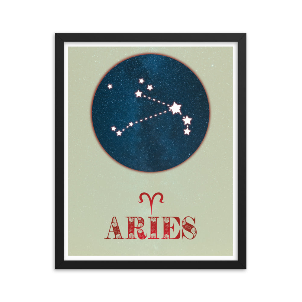 Aries Zodiac Framed Print