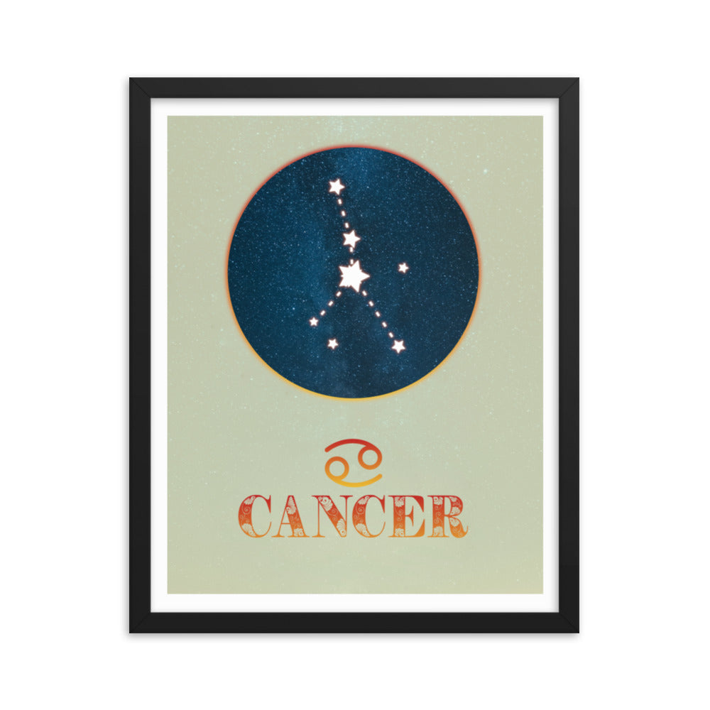 Cancer Zodiac Framed Print