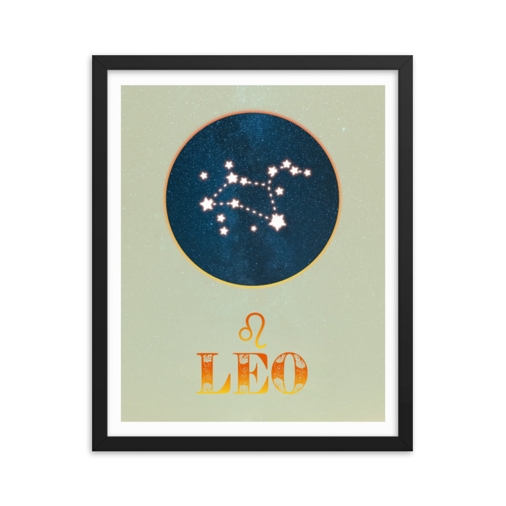 Leo Zodiac Framed Print