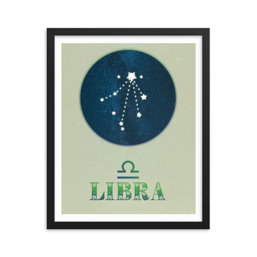 Libra Zodiac Framed Print