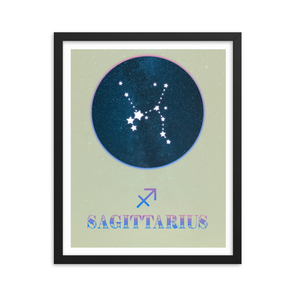 Sagittarius Zodiac Framed Print