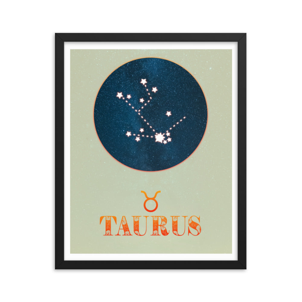 Taurus Zodiac Framed Print