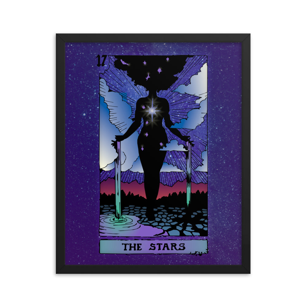 The Stars - Tarot Card Framed Print