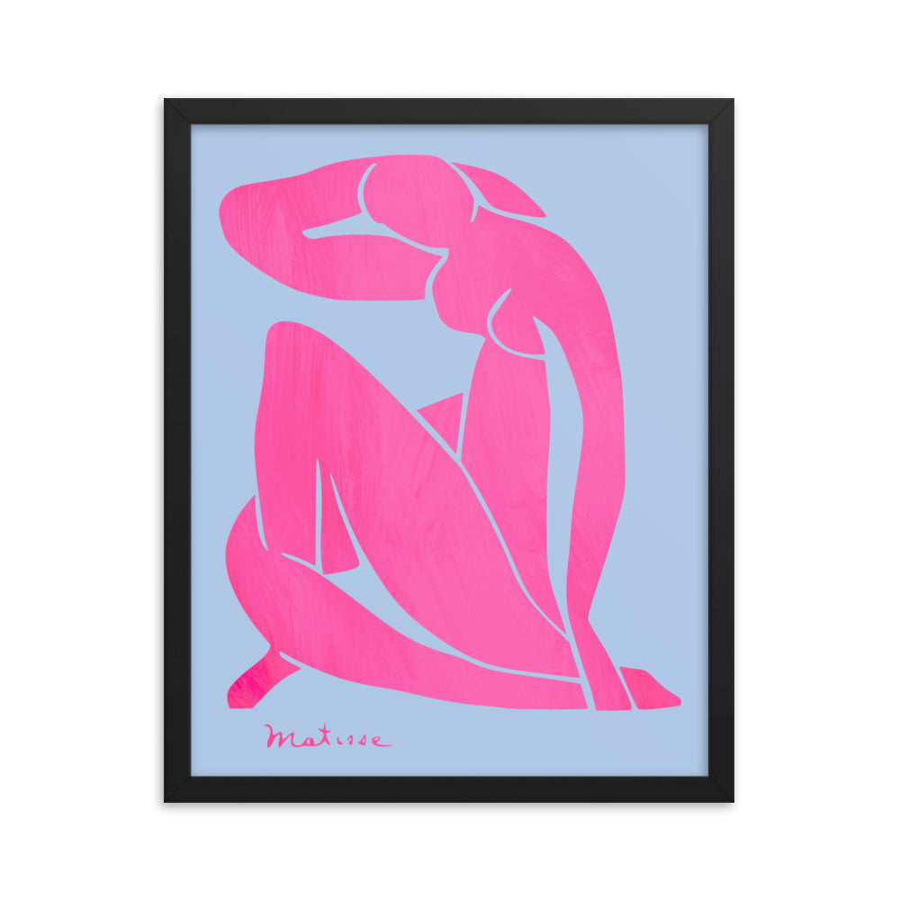 Matisse - Blue Nudes Pink Colorway Framed Print