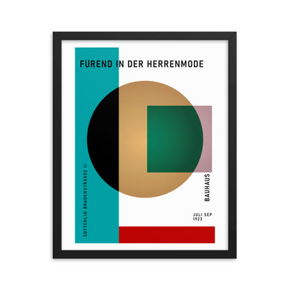 Bauhaus Spherical - Sütterlin Badenerstrasse Framed Print