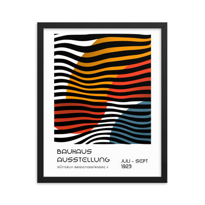 Bauhaus Between Lines -Sütterlin Badenerstrasse Framed Print