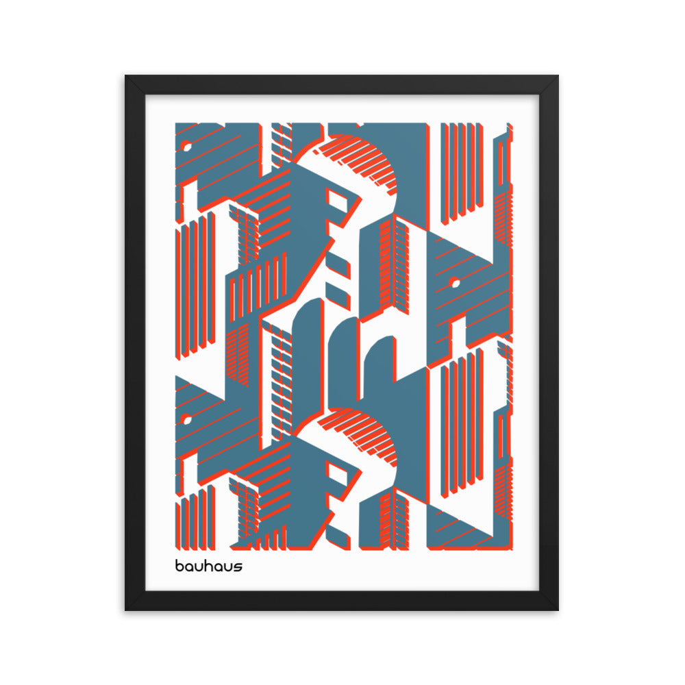 Bauhaus Rooms Framed Print