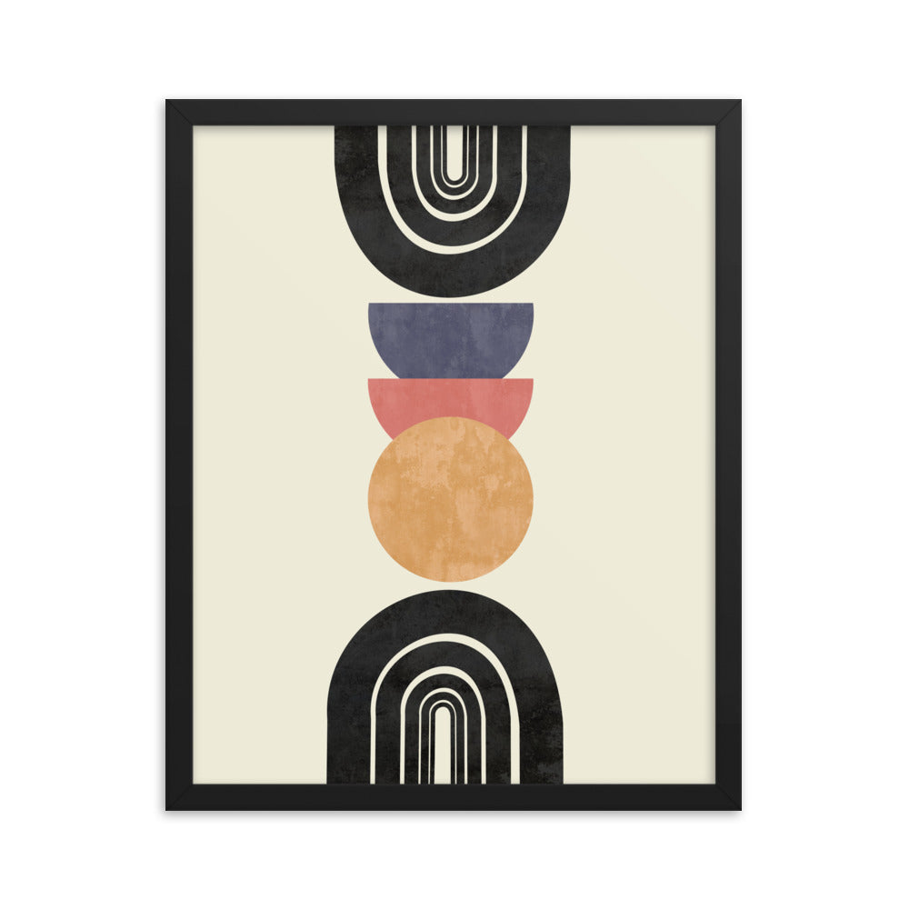 Arches and Sun Moons Framed Print