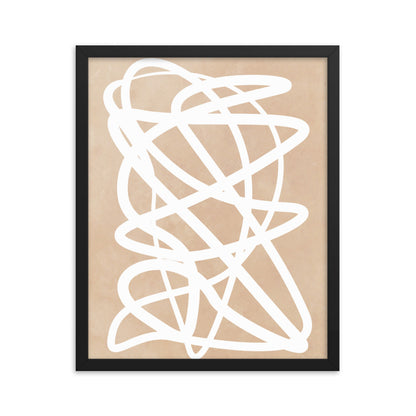 Nude Doodle Framed Print