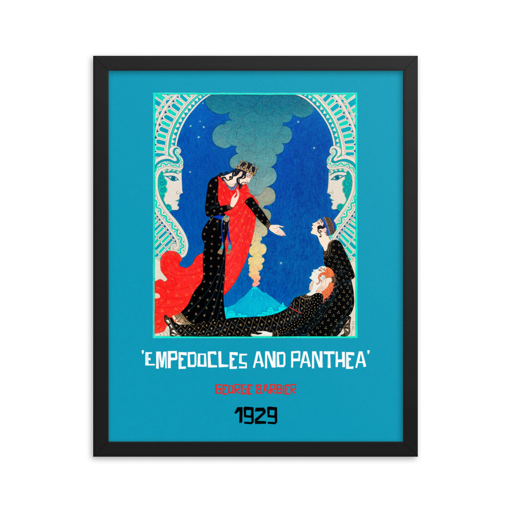 Empedocles and Panthea (1929) Framed Print