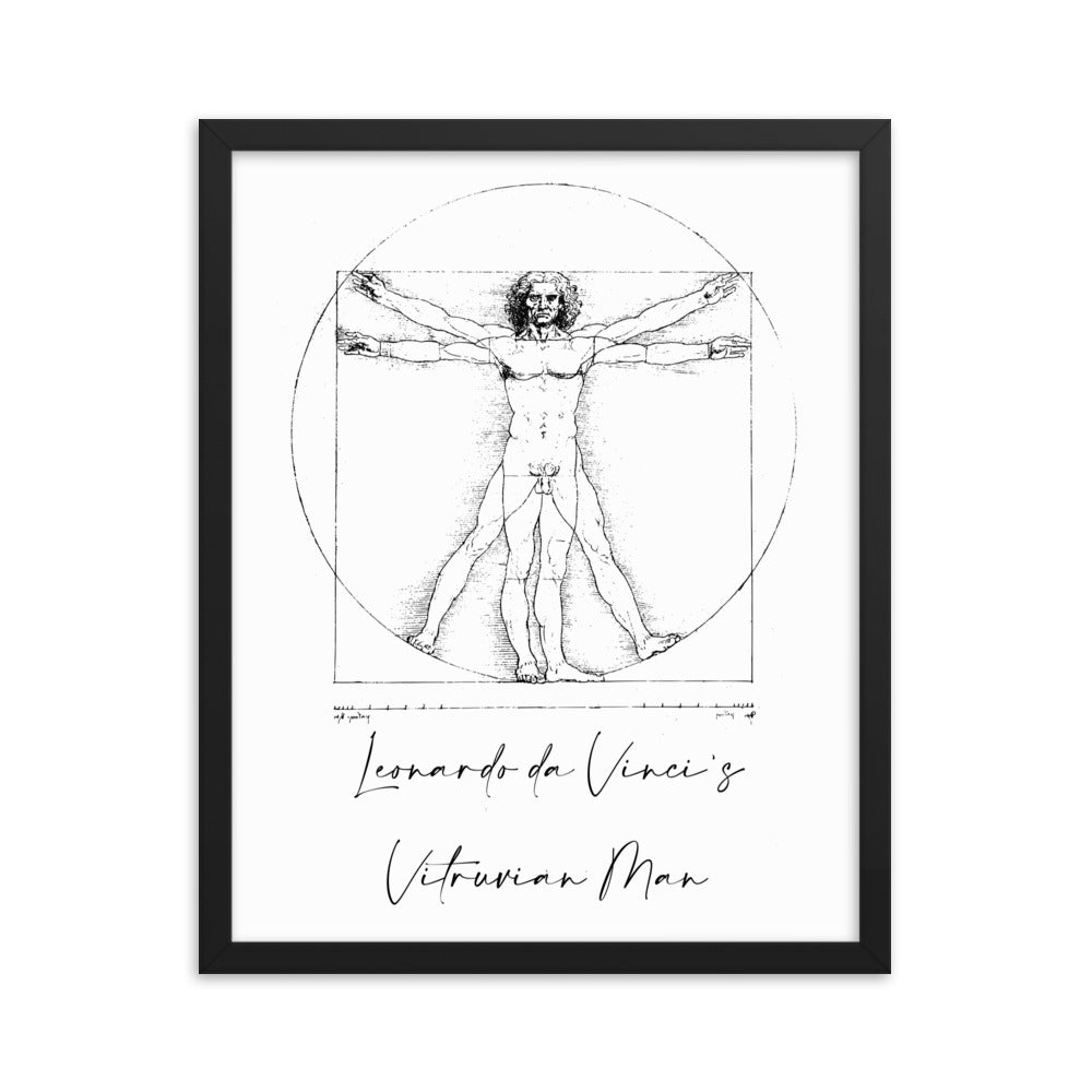 Leonardo da Vinci's Vitruvian Man Framed Print