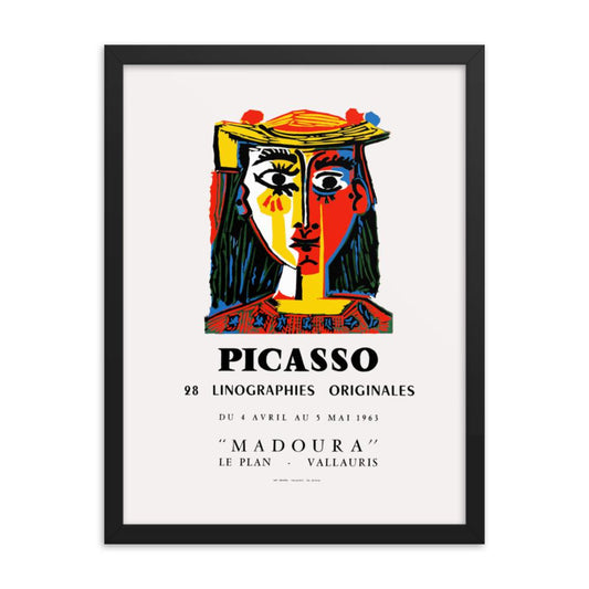 picasso face madoura framed wall art print 