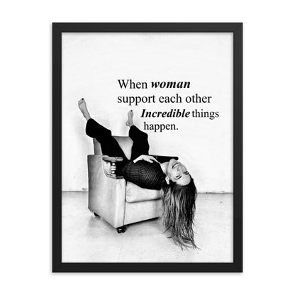 Incredible Women Framed Print