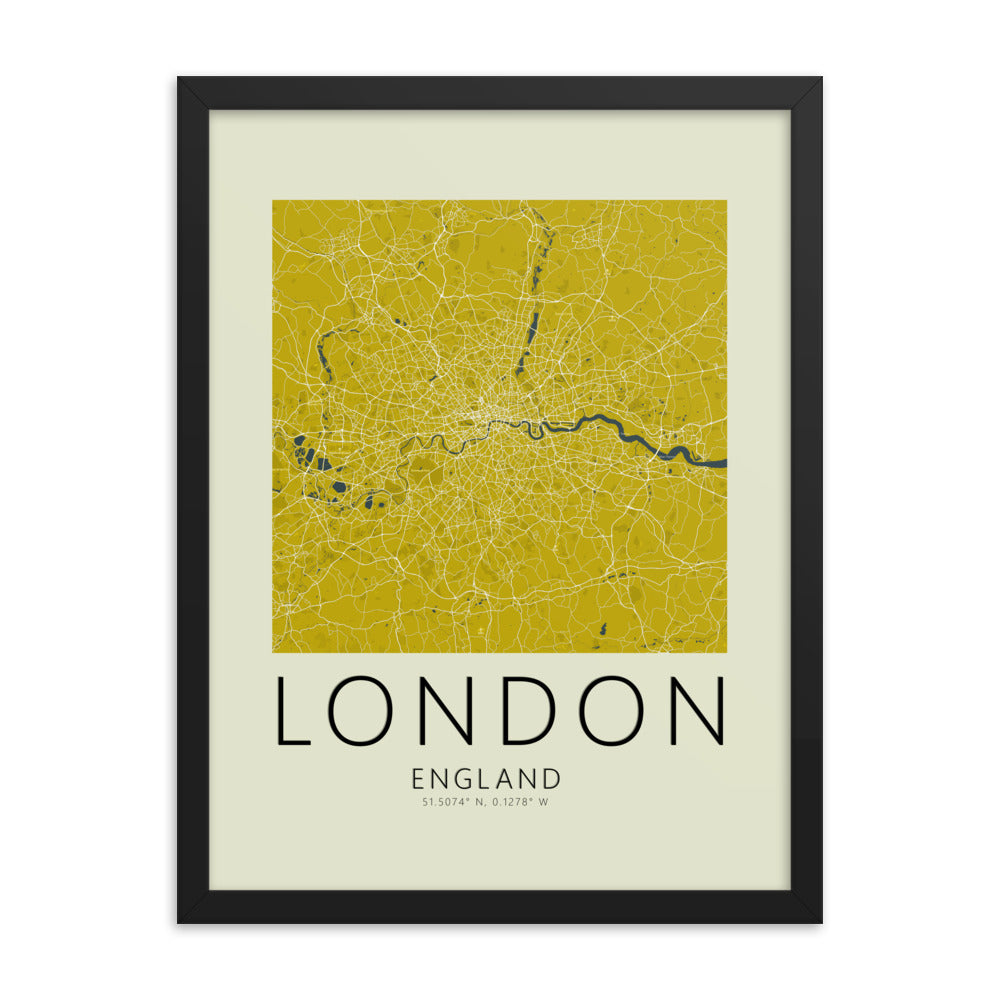 London Map Framed Print