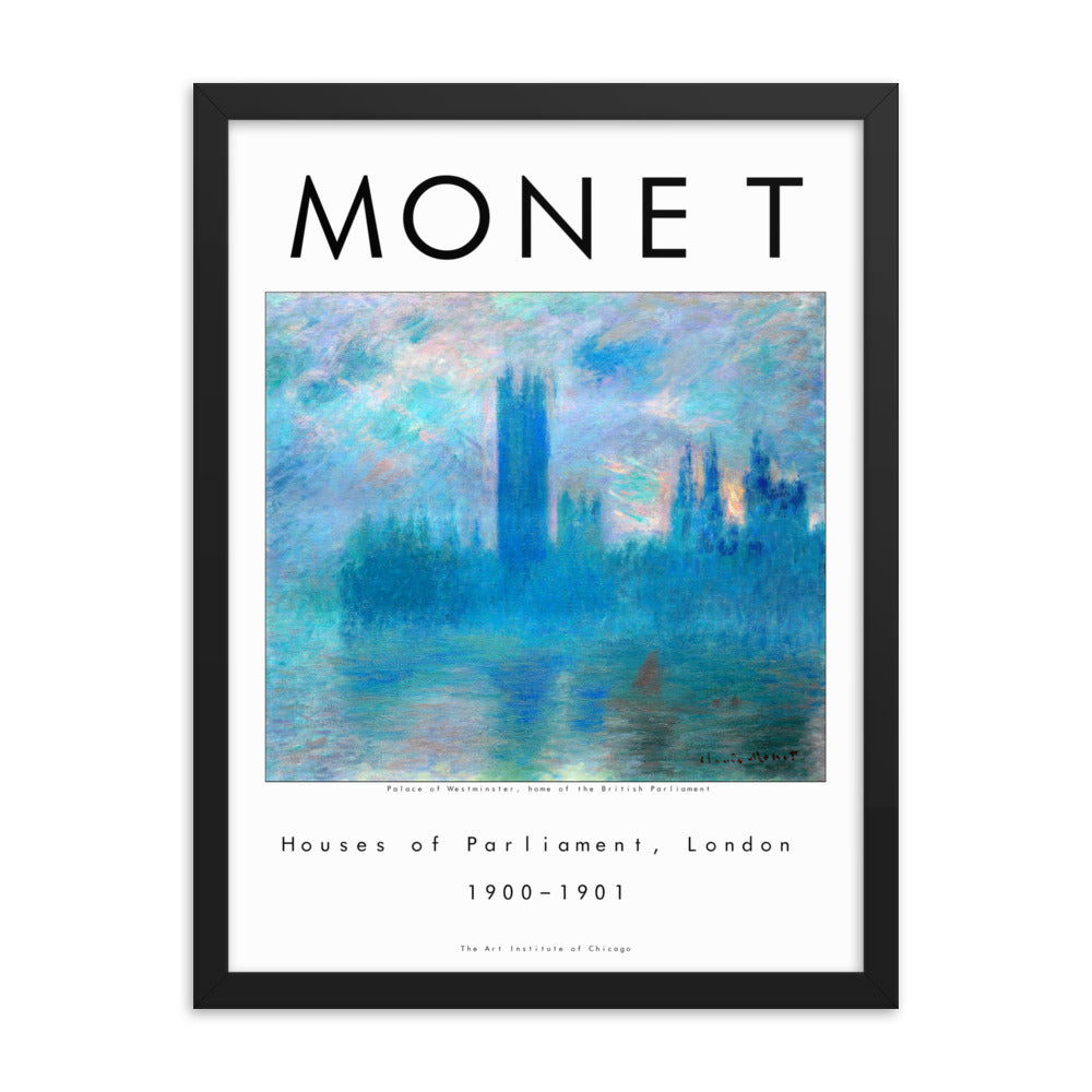 Houses of Parliament by Claude Monet Framed Print