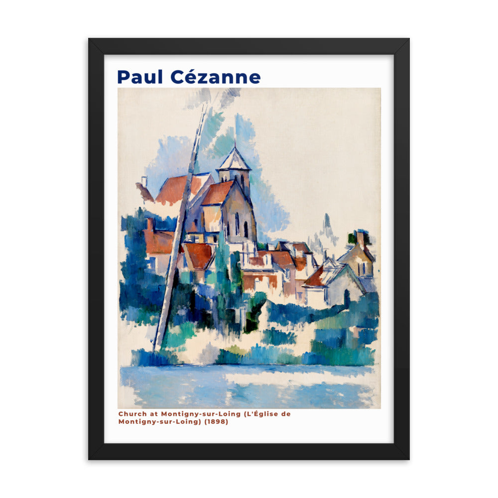 Church at Montigny-sur-Loing by Paul Cezanne Framed Print