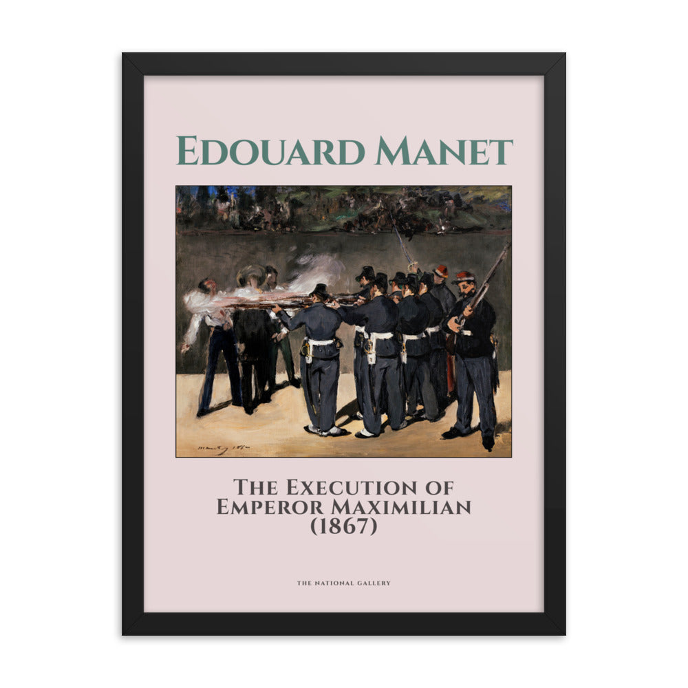 The Execution of Emperor Maximillian, 1867 by Edouard Manet Framed Print