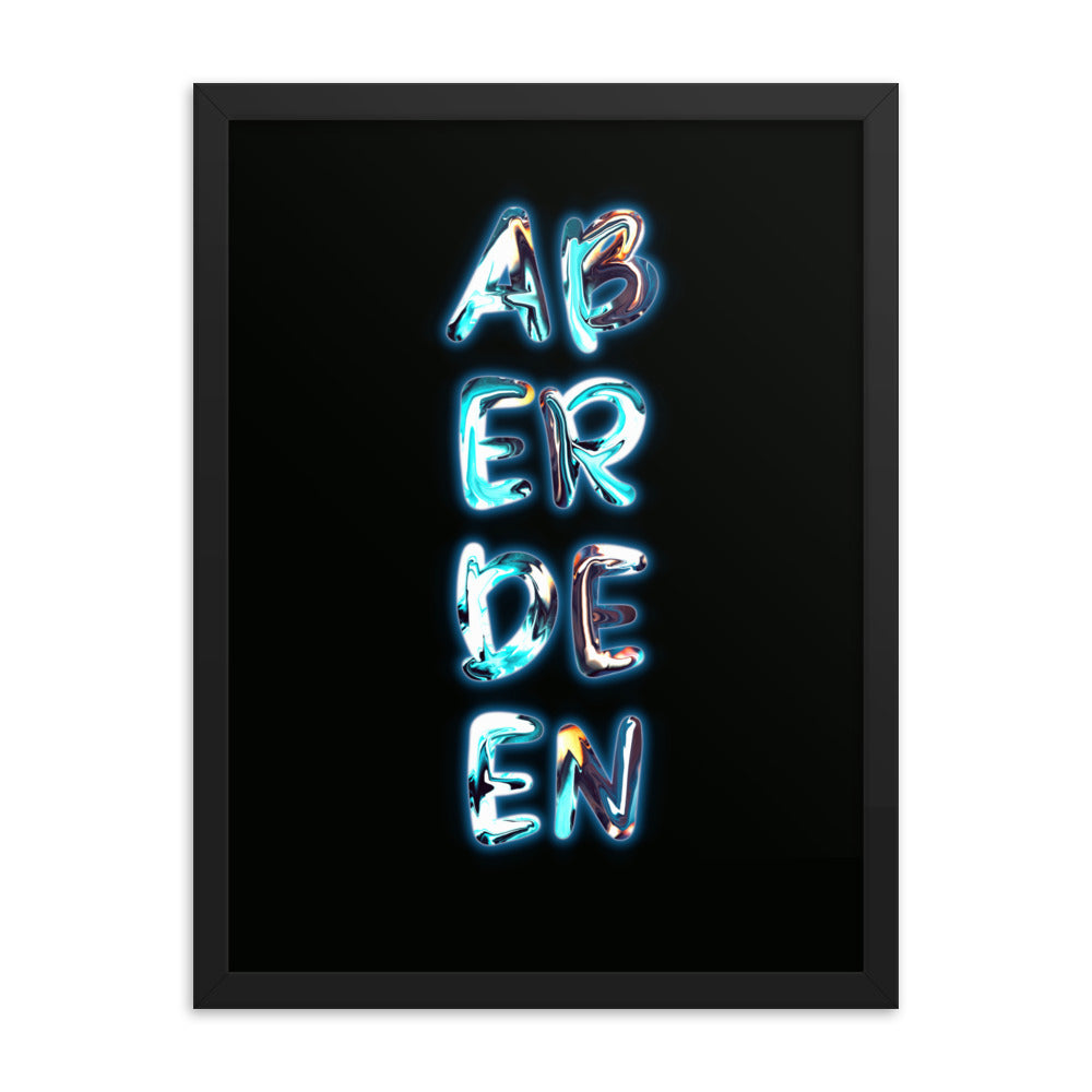 Aberdeen Monochrome Framed Print