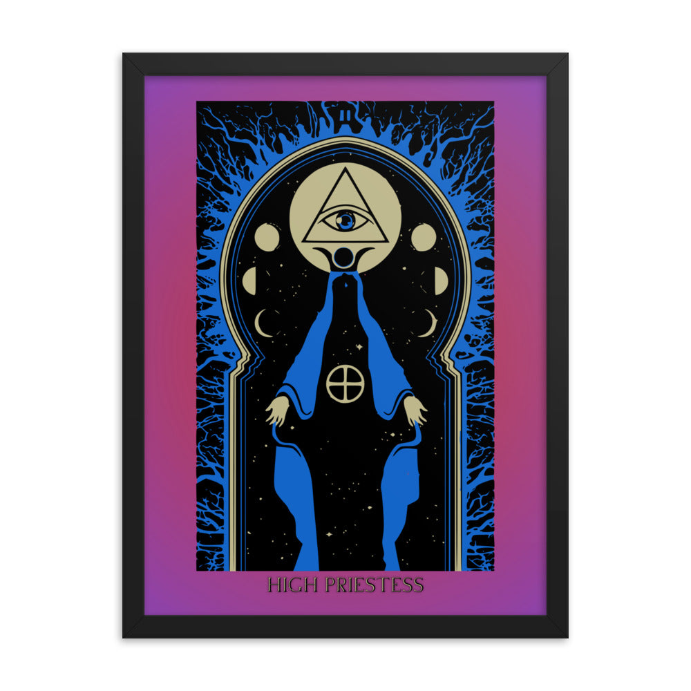 High Priestess Tarot Card Framed Print