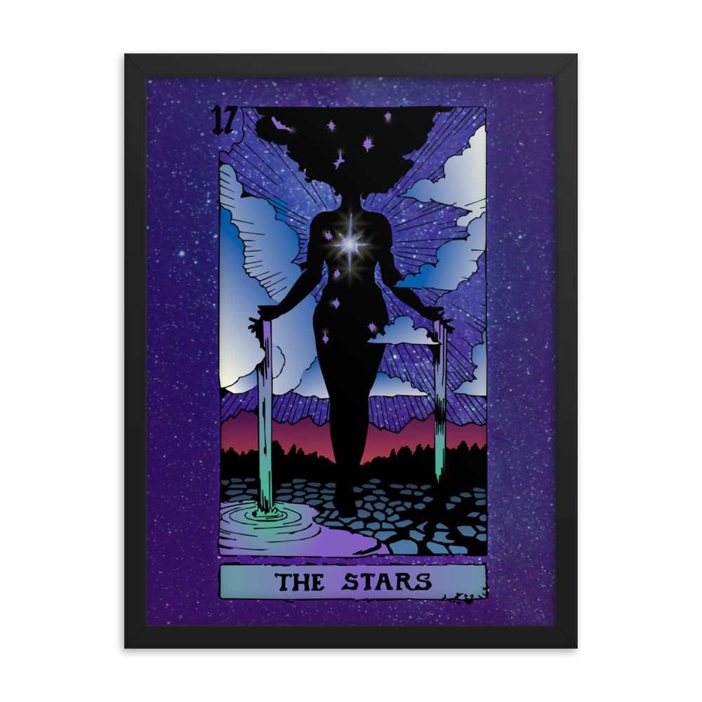 The Stars - Tarot Card Framed Print