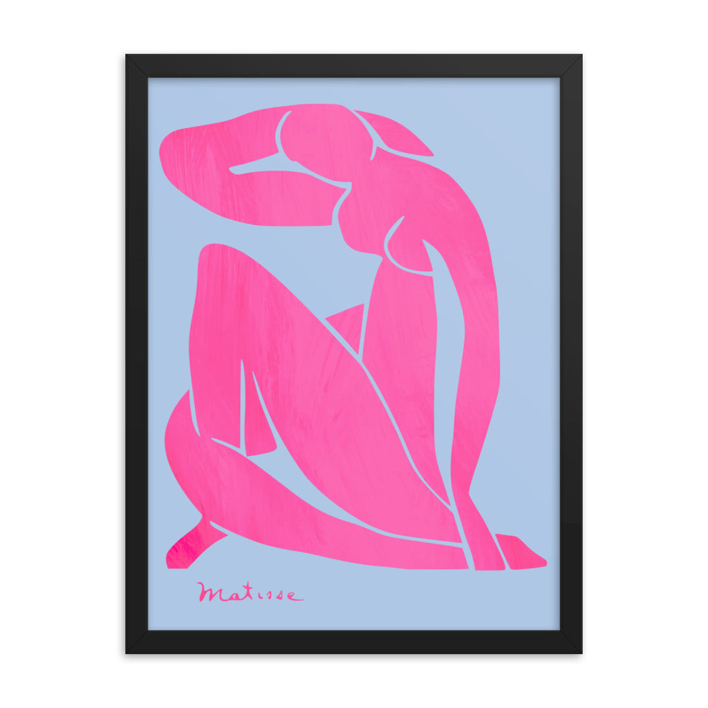 Matisse - Blue Nudes Pink Colorway Framed Print