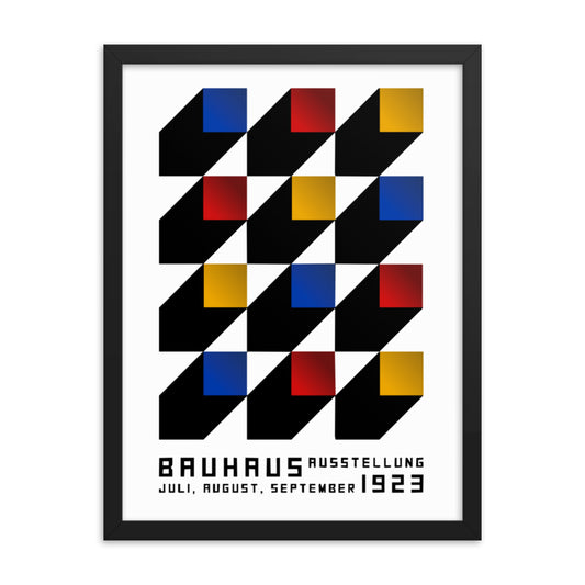 Bauhaus Blocks Framed Print