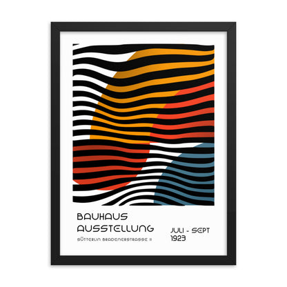 Bauhaus Between Lines -Sütterlin Badenerstrasse Framed Print