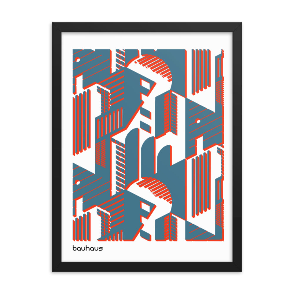 Bauhaus Rooms Framed Print