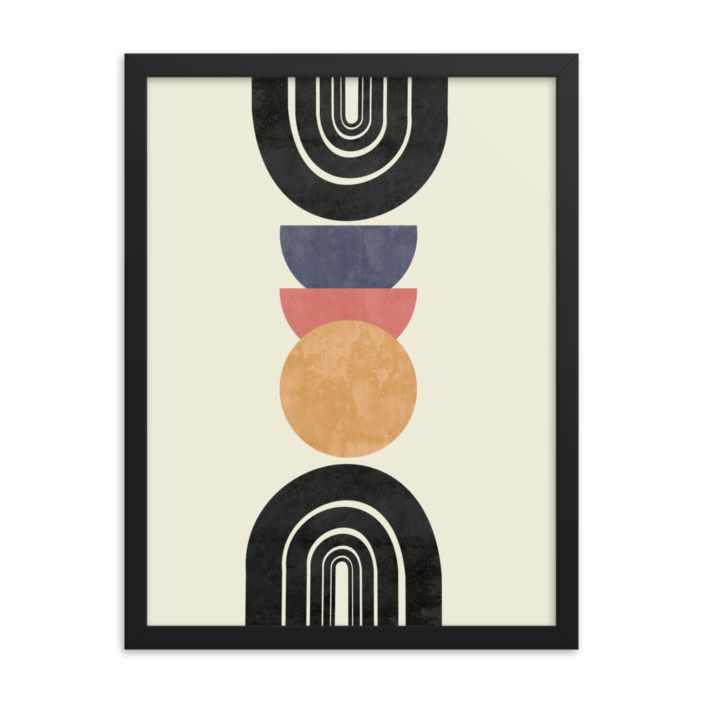 Arches and Sun Moons Framed Print