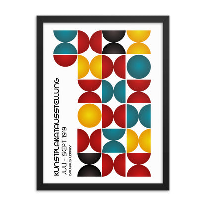 Kunstplakat Ausstellung Bauhaus Framed Print