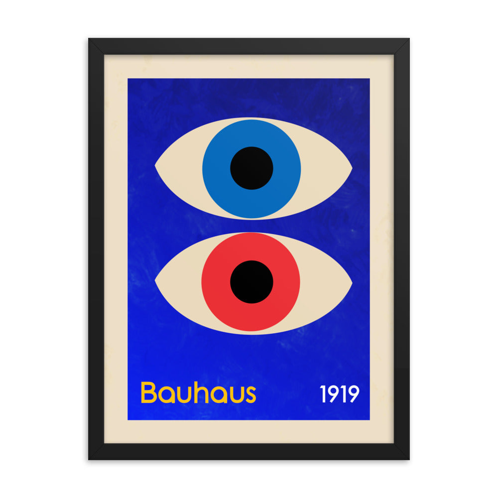 Bauhaus Eyes Framed Print