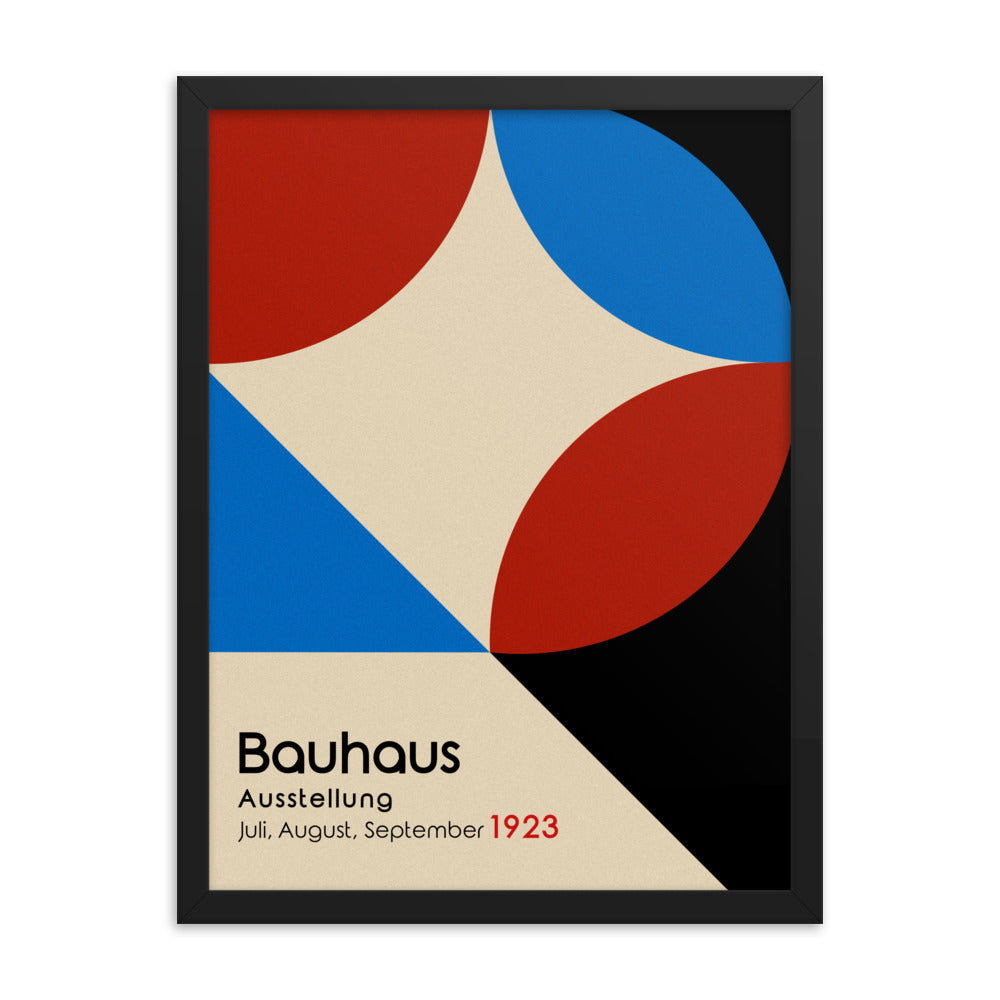 Bauhaus Shapes Framed Print