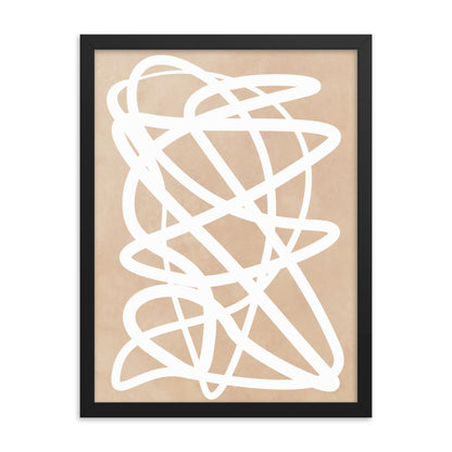 Nude Doodle Framed Print
