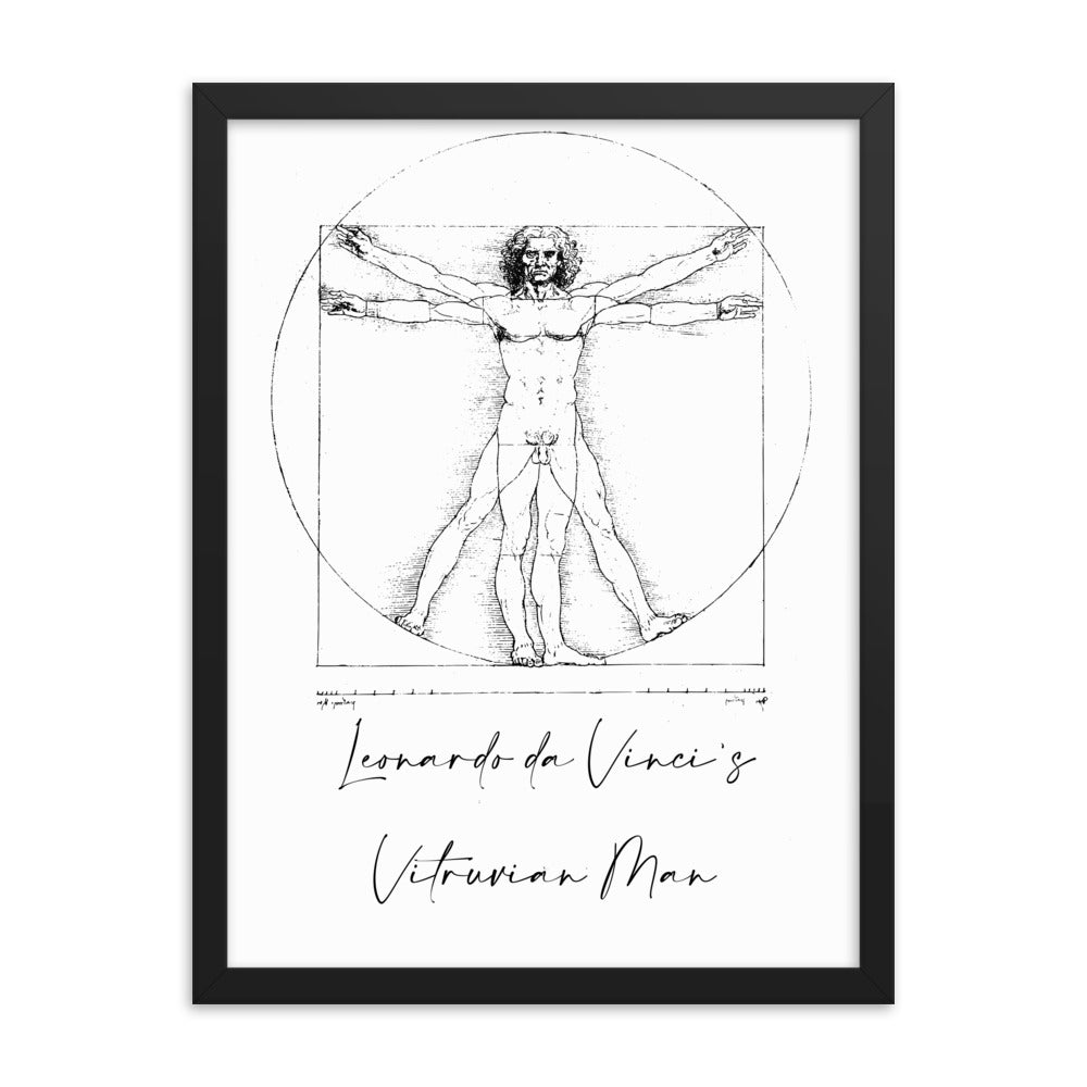 Leonardo da Vinci's Vitruvian Man Framed Print